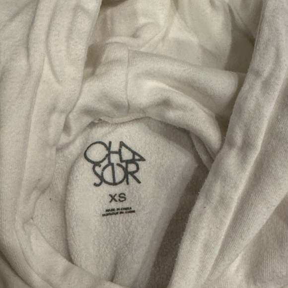 Chaser White Surfing Club Oversized Crop Hoodie - Picture 2 of 4